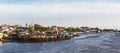 Scenic view of Chao Phraya river on Krung Thonburi Bridge