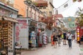 Scenic view of the Chinatown Singapore, people can seen exploring and shopping around it