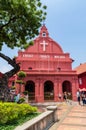 Scenic view of the Christ Church Malacca and Dutch Square Royalty Free Stock Photo