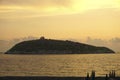 Scenic view of Cirella Island in Diamante, Calabria, Italy