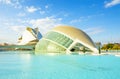 City of Arts and Sciences, futuristic buildings in Valencia, Spain