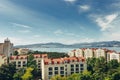 Scenic view of the city and the sea. Gelendzhik, Russia