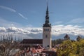 Scenic view of the cityscape of Tallin, Estonia Royalty Free Stock Photo