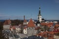 Scenic view of the cityscape of Tallin, Estonia Royalty Free Stock Photo