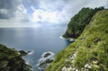 Scenic view from cliff top of Kapas Island, Terengganu, Malaysia. Royalty Free Stock Photo