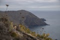 Scenic view of the coastline of Costa Brava between Colera and Portbou