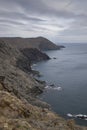 Scenic view of the coastline of Costa Brava between Colera and Portbou