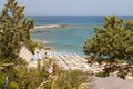 Scenic view at the coastline of Kiotari on Rhodes island, Greece