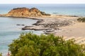 Scenic view at the coastline of Kiotari on Rhodes island, Greece