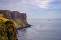 Scenic view of the coastline near Portree on the Isle of Skye in Scotland, UK Royalty Free Stock Photo