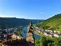 Scenic view of Cochem town, river and landscape Germany Royalty Free Stock Photo