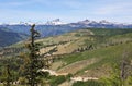 A View of Colorado State Highway 149 Through the San Juan Mountains Royalty Free Stock Photo