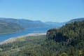 Scenic view at Columbia river Gorge, Oregon. Royalty Free Stock Photo