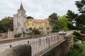 Scenic view of the Condes de Castro Guimaraes Palace Museum in Cascais, Portugal