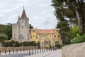 Scenic view of the Condes de Castro Guimaraes Palace Museum in Cascais, Portugal