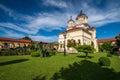 Scenic view of Coronation Orthodox Cathedral in Fortress of Alba Iulia, Romania