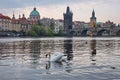 Scenic view of the coty of Prague Royalty Free Stock Photo