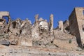 Scenic view of Craco ruins, ghost town abandoned after a landslide, Basilicata region