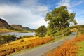 Scenic view of Crummock Water lake, located between Loweswater and Buttermere, in the Lake District in Cumbria, North West England Royalty Free Stock Photo