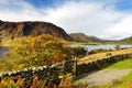 Scenic view of Crummock Water lake, located between Loweswater and Buttermere, in the Lake District in Cumbria, North West England