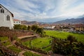 Scenic view of Cusco from Coricancha Royalty Free Stock Photo