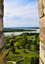 Scenic view of the Danube and Sava rivers from Belgrade Fortress, Serbia