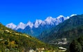 Scenic view at Daocheng, Yading, Yunnan, China Royalty Free Stock Photo