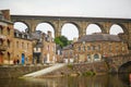 Scenic view of Dinan and the river Rance Brittany France