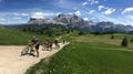 Scenic view of Dolomites during Sellaronda Hero Royalty Free Stock Photo