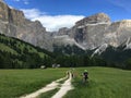 Scenic view of Dolomites during Sellaronda Hero Royalty Free Stock Photo