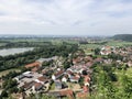 Scenic view from the Donaustauf Castle Royalty Free Stock Photo