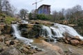 Greenville South Carolina Reedy Creek Falls Royalty Free Stock Photo