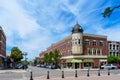 Scenic view of Downtown Paso Robles with historic Clock Tower Acorn Building - Paso Robles, California, USA - 2022 Royalty Free Stock Photo