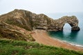 Scenic view of Durdle Door in the sea in Dorset, England Royalty Free Stock Photo