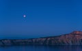 Scenic view at dusk in Crater lake National park,Oregon,usa. Royalty Free Stock Photo