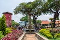 Scenic view of the Dutch Square Malacca,people can seen exploring around the it. Malacca has Royalty Free Stock Photo