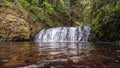 Scenic view of Dutchman Falls at Multnomah Falls trail, Oregon Royalty Free Stock Photo