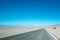 Scenic view of an empty highway against the blue sky Royalty Free Stock Photo