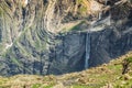 Scenic view of famous Cirque de Gavarnie with Gavarnie Fall in P