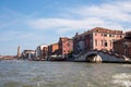 Venice - Scenic view from ferry on bridge Dona in Venice, Veneto, Italy, Europe Royalty Free Stock Photo