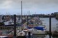 Fishing boats moored at Newlyn harbour