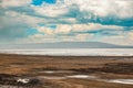 Scenic view of flamingos and pelicans at Lake Nakuru in Kenya Royalty Free Stock Photo