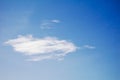 Scenic view of fluffy white clouds over Tumon Beach, Guam, USA Royalty Free Stock Photo