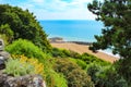 Scenic view of Folkestone seafront England Royalty Free Stock Photo