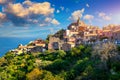 Scenic view in Forza d`Agro, picturesque town in the Province of Messina, Sicily, southern Italy. Forza d`Agro, Sicilian