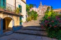 Scenic view in Forza d`Agro, picturesque town in the Province of Messina, Sicily, southern Italy. Forza d`Agro, Sicilian Royalty Free Stock Photo