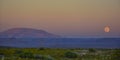 Beautiful moon rise in Arizona