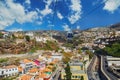 Scenic view of Funchal cable car, Madeira, Portugal Royalty Free Stock Photo