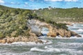 Scenic view on Gargano coast: San Felice arch (Architello). Vieste, San Felice arch rock bay Royalty Free Stock Photo