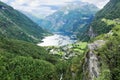Geirangerfjord from Dalsnibba view point, Norway - Scandinavia Royalty Free Stock Photo